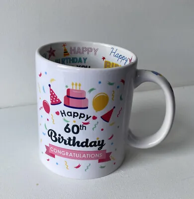 £3 • Buy Happy 60th Birthday Congratulations Mug.