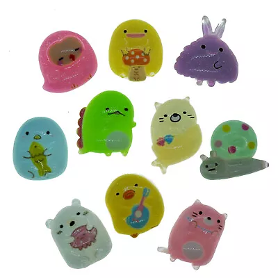 5pcs Kawaii Cuties Animals Resin Flatback Cabochons Embellishment Decoden Card  • £1.99