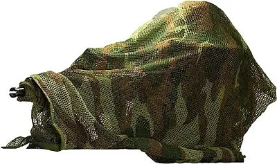 NEW Tactical Hunting Sniper Fishnet Veil Woodland Camo 100% Polyester Net Scarf • $15.99