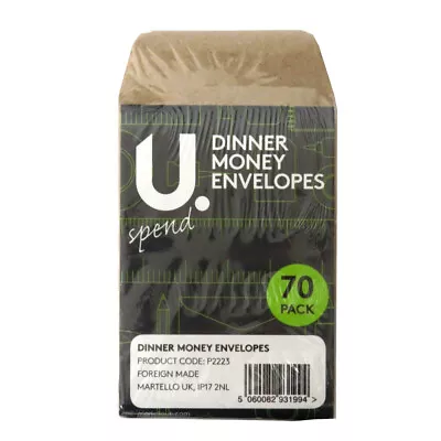 £4.15 • Buy Martello Dinner Money Seed Small Envelopes - Pack Of 70 - Size 70mm X 105mm