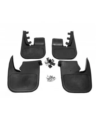 Fits ; Vw T4 Transporter Front + Rear Mud Black Flaps Set X4 #04 • $91.08