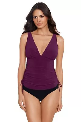 MagicSuit Women's Solid Dani Soft Cup Tankini Top SeparateColor Jam Size 16 • $44.99