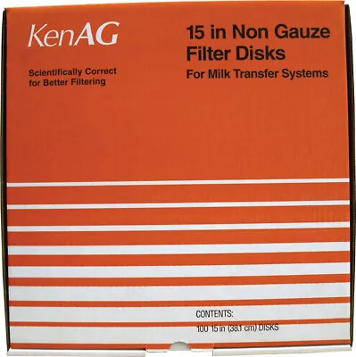 Non Gauze Disk Milk Filter Part Num. 2806 By Ken Ag Inc • $35.84