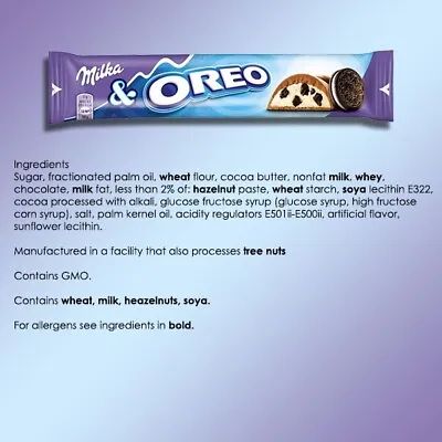 Milka Oreo Chocolate Bars 37g X 36 Bars Full Unopened Box. • £23.99