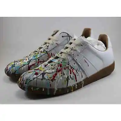 Maison Martin Margiela Paint Splatter GATs Sneakers 40.5 7.5 • $400