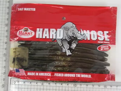 10 Pieces Mann'S 6 Inch Hard Nose America American Lure Worm Straight • $21.67