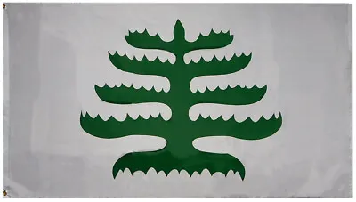 Pine Tree Massachusetts Navy Ensign White Premium 100D Woven 2X3 FT Flag Banner • $9.44