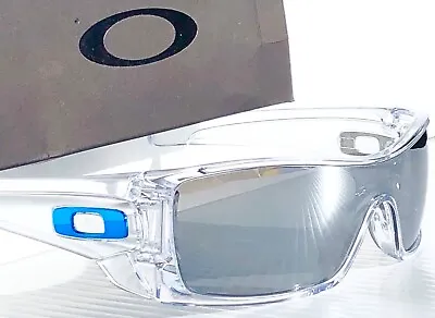 Oakley BATWOLF Shiny Clear POLARIZED Spectra Chrome Mirror Lens Sunglass 9101 • $176.88