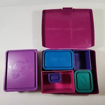 Laptop Lunches Pink Berry Purple Blue Bento-ware Bento Lunch Boxes - 11 Pcs • $19.99