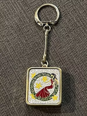 Vintage Sankyo Miniature Music Box Key Chain Works Girl And Flowers Excellent! • $39.99