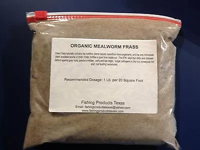 100%  Organic Mealworm Frass Super Fertilizer No Ad Low Cost Free Ship Half Lb. • $8.95