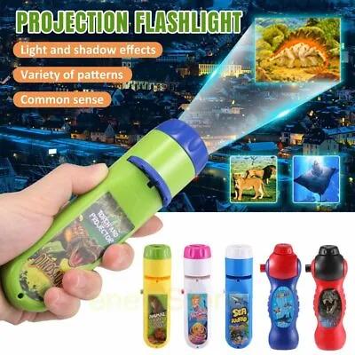 $8.65 • Buy Eductional Learning Toys Torch Night Projector Light Flashlight For Kids Gift