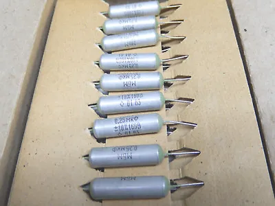 0.25uF 10% 160V  Russian Paper Capacitors.  Lot Of 25pcs. MBM • $5.50