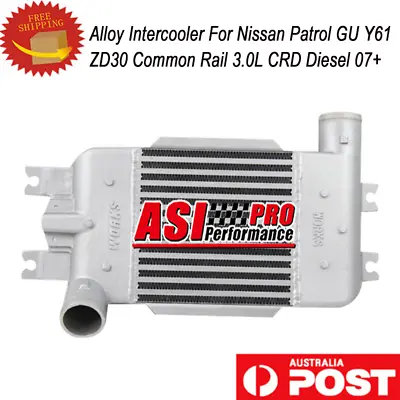 Alloy Intercooler For Nissan Patrol GU Y61 ZD30 Common Rail 3.0L CRD Diesel 07+ • $144.95