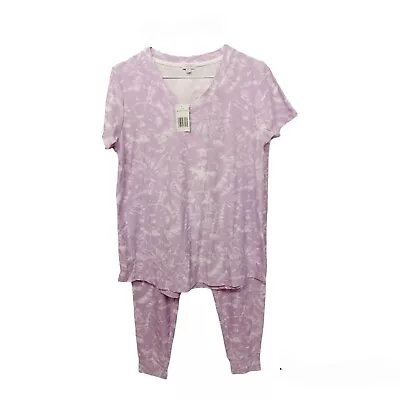 Jaclyn Maternity Purple Tie Dye Jogger Pajama Set-S • $19.99