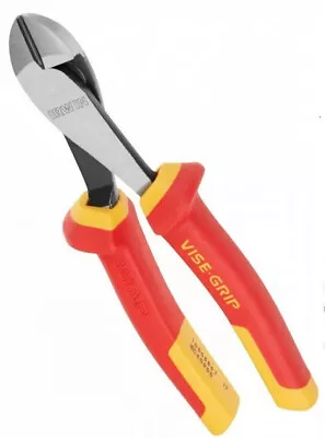 IRWIN VDE Insulated Side Cutting Pliers VISE-GRIP 200mm 8” Diagonal Cutters Red • £15.99