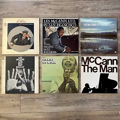 Les McCann LP Lot Of 6 Vintage Vinyl Jazz Records Comment The Man San Fransisco • $29.99