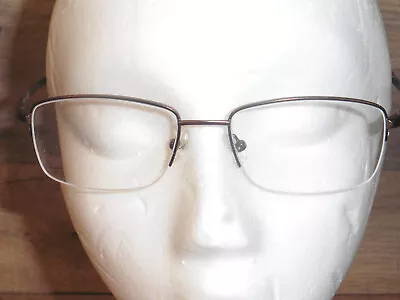 HARLEY DAVIDSON HD0771 049 Brown Mens Semi Rimless Eyeglasses 55-18-150 W/ Case • $69.99