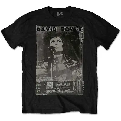 Bowie David - Ziggy Stardust 1971 Tour Poster Black Shirt • $44.99