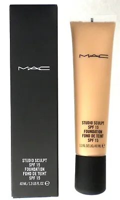 MAC STUDIO SCULPT Foundation MAKEUP 1.0 OZ FULL SIZE * NC20 * SPF 15 NEW IN BOX! • $17.95