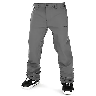 VOLCOM Mens 2023 Snowboard Snow - FREAKIN SNOW CHINO PANTS - DARK GREY • $118.99