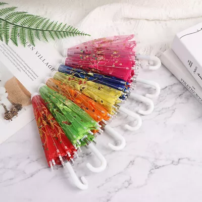 $11.85 • Buy Mini Kids Chinese Vintage Handmade Lace Embroidered Umbrella Dance Wedding Prop+