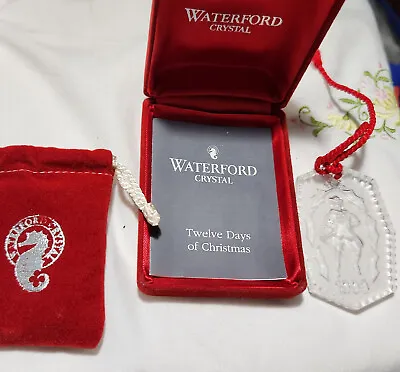 $9.99 • Buy Waterford Crystal Xmas Ornament Orig Pouch & Bx 