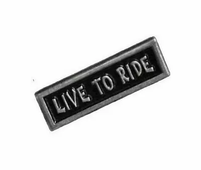 $5.25 • Buy Live To Ride Motorcycle Vest Pin Made In The USA Biker Jacket Hat Pin