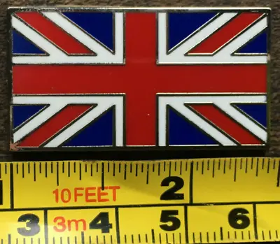 Union Jack Metal Enamel Badge Emblem Classic Car Self Adhesive Sticky 38mm X 21 • £4.39