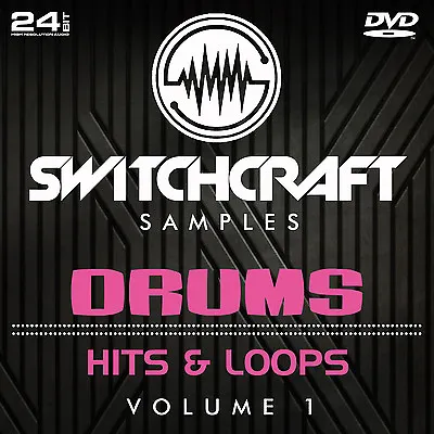 Drums - Hits And Loops Vol 1 - 24bit Wav Studio / Music Production Samples - Dvd • £4.99