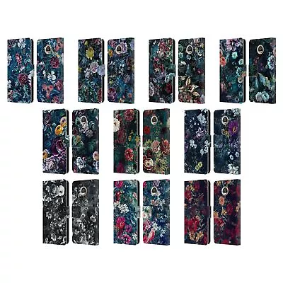 Official Riza Peker Night Floral Leather Book Wallet Case For Motorola Phones • $22.95