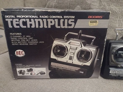 Boxed Techniplus Acoms AP-27 Vintage Losi Tamiya Schumacher Transmitter Mk5 • £42