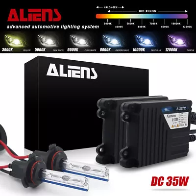 35W HID DC Headlight Bi Xenon Conversion Kit Bulbs H3 H4 H7 H11 9005 9006 HB2 • $25.19