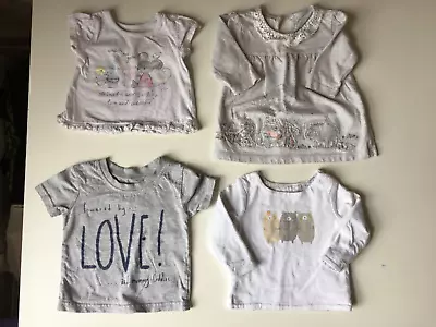 4-Pack Baby T-Shirts / Tops Age Newborn - 0-3 Months • £3.99