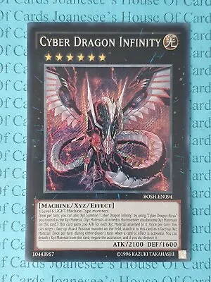 Cyber Dragon Infinity BOSH-EN094 Secret Rare Yu-Gi-Oh Card (U) New • £14.99