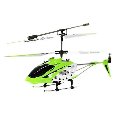 SYMA S107G Gyro RC Helicopter S107 Infrared 3CH Mini Alloy Metal Heli - Green • $19.99