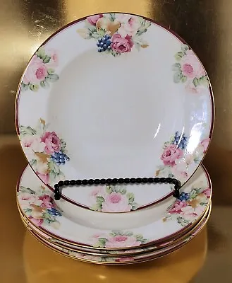4 Mikasa ROSEMEAD China Rimmed SOUP BOWL(s) Made In Japan 1987-97 Excellent • $40