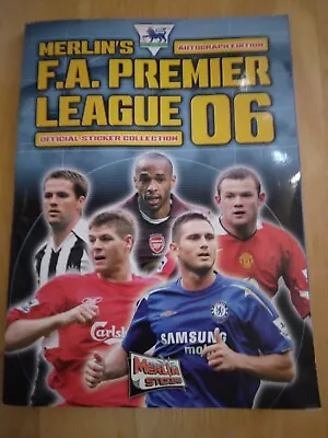 Merlin FA Prem Lge 2006 Sticker Album. Partially Complete. Exc. Cond. Free P&P. • £27.50