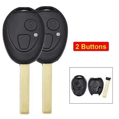 2 Buttton Remote Key Shell For BMW Mini Cooper S R50 R53 Uncut Blade Blank Case • $13.88