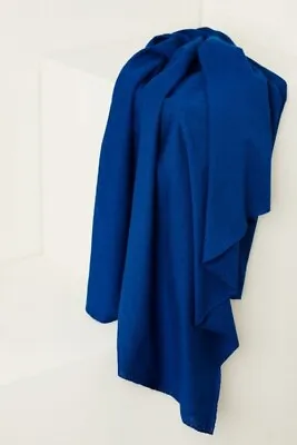 Mind The MAKER Gem Pointelle Jersey Stretch Knit Fabric Intense Blue - Per Metre • £21.99