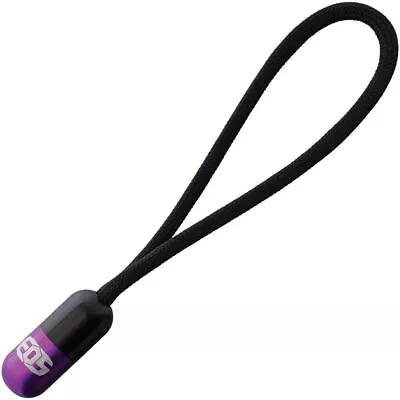 EOS Pill Bead Lanyard Black/Purple Aluminum Screw-Together Conceals Knot USA • $35.09