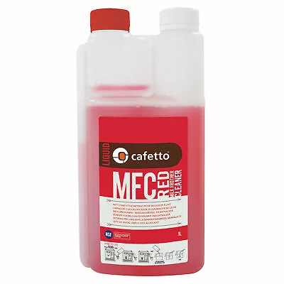 NEW Cafetto 1lt MFC Red Liquid Coffee Machine Milk Frother Cleaner • $36.99