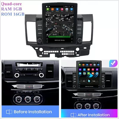 9.7  Car Stereo Radio GPS Navigation 1+16G WiFi RDS For 08-15 Mitsubishi Lancer • $238.07