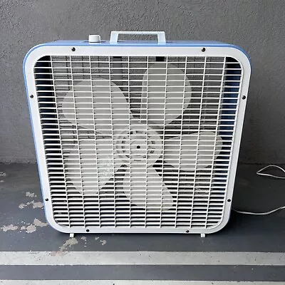 Vintage Westinghouse KMart 22  Box Fan - Blue Retro Fan - Fully Functional • $89