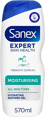 Sanex Expert Skin Health Moisturising Shower Gel 570ml | Body Wash For Men & | | • £4.90