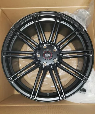 (4) MOMO Barletta Rotary Formed 19  Satin Black Wheels Staggered 5x120 9.5 /10  • $1399.99