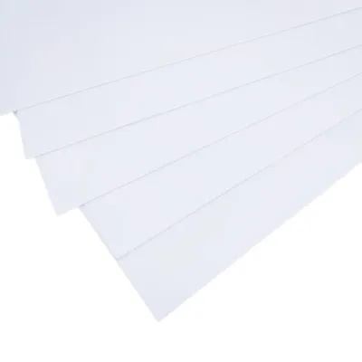 US Stock 5pcs ABS Styrene Plastic Flat Sheet Plate 0.5mm X 200mm X 250mm White • $13.52