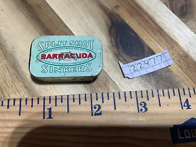 Vintage Barracuda Split Shot Tin For Fish Lure (22477) • $35