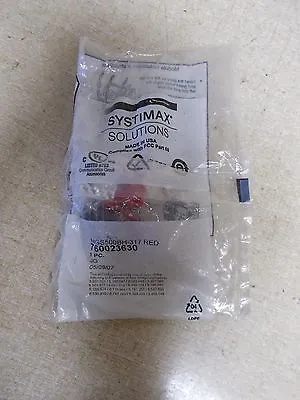 $5.99 • Buy NEW Systimax Solutions Red Jack 760023630 *FREE SHIPPING*