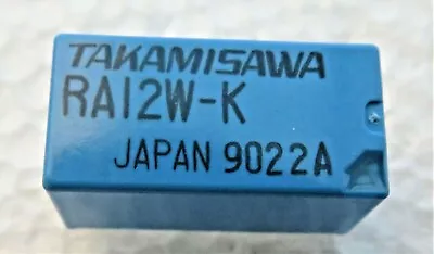 RA12W-K TAKAMISAWA POWER CUBE RELAY 8-PIN  0.013A (Coil) 12VDC (Coil) 2-PC LOT • $3.25